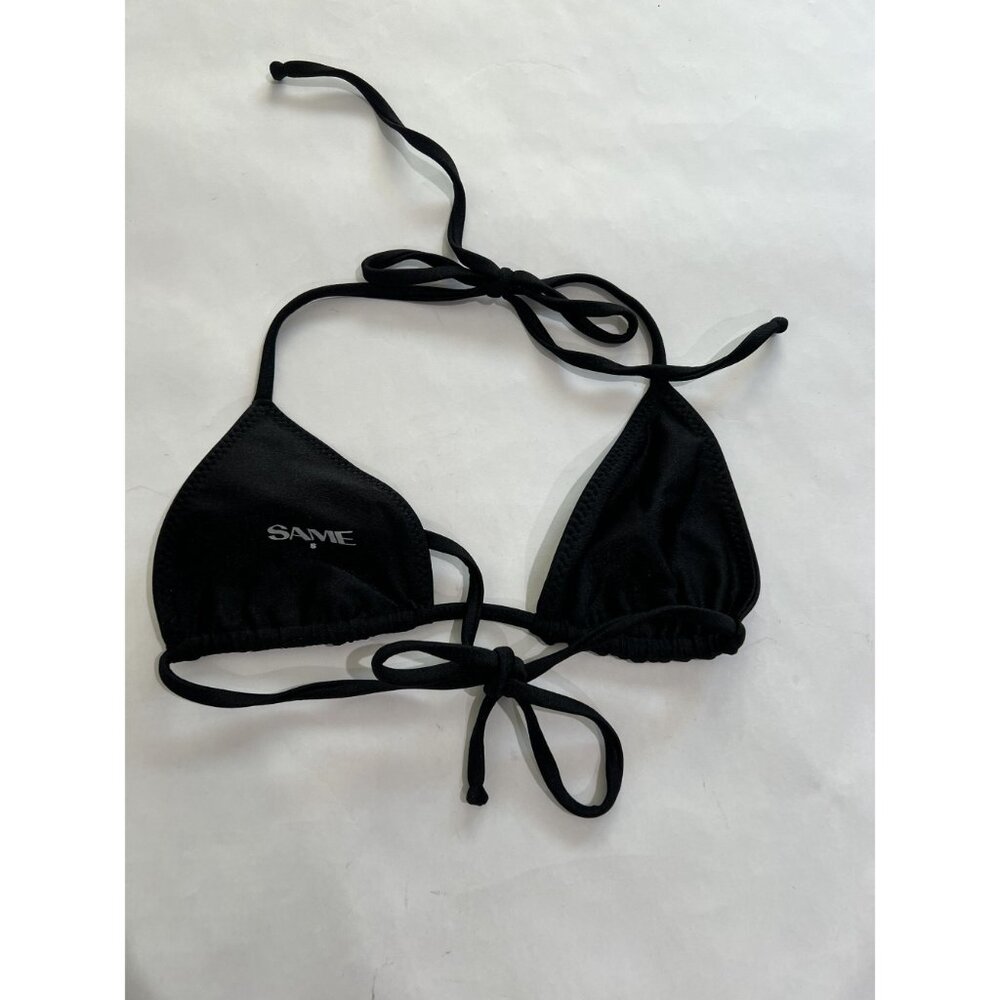 Same Triangle Bikini Top In Black - image 4